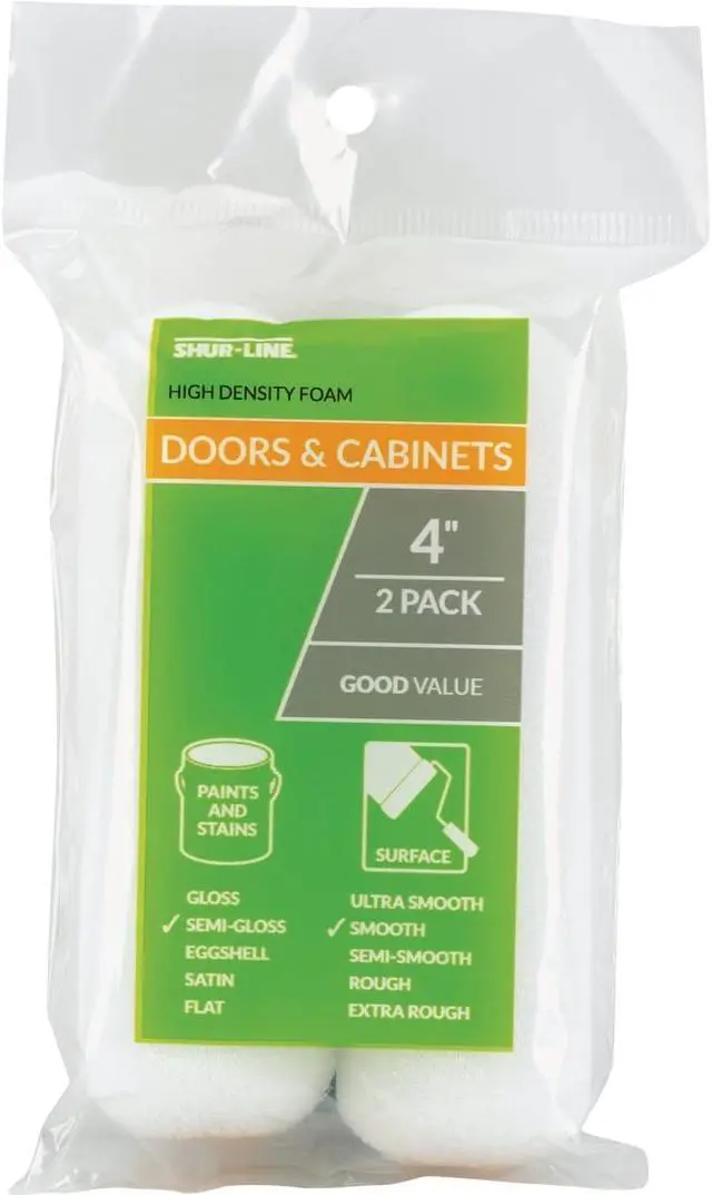 Alt view image 5 of 6 - Shur-Line Cabinets & Doors 4 In. x 3/8 In. Foam Roller Cover (2-Pack) 2006694