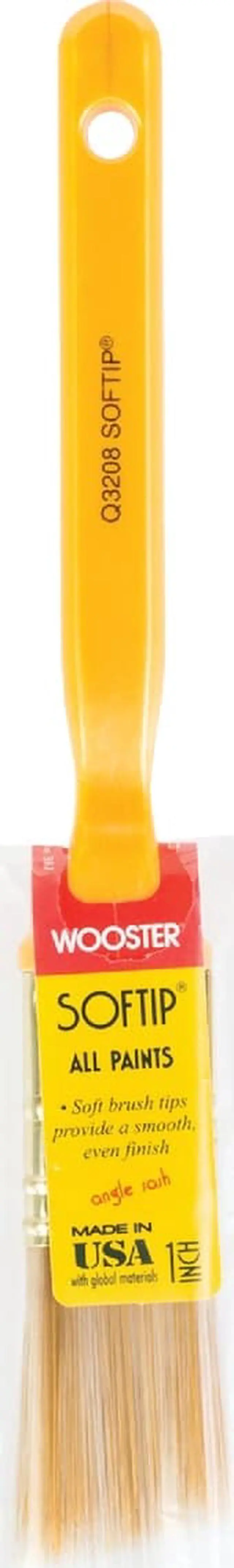 Alt view image 2 of 5 - WOOSTER Q3208-1 1" Angle Sash Paint Brush, Nylon/Polyester Bristle, Plastic