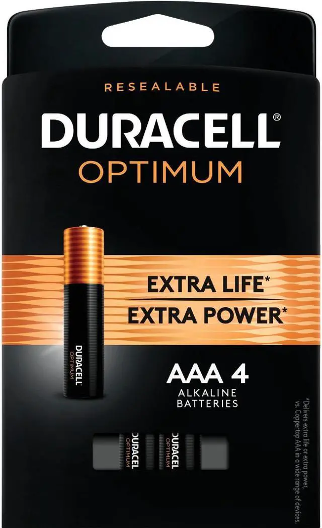 Main image of Duracell Optimum AAA Batteries, Pack of 4