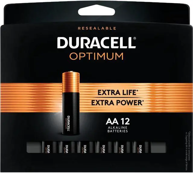 Main image of Duracell Optimum AA Batteries, Pack of 12