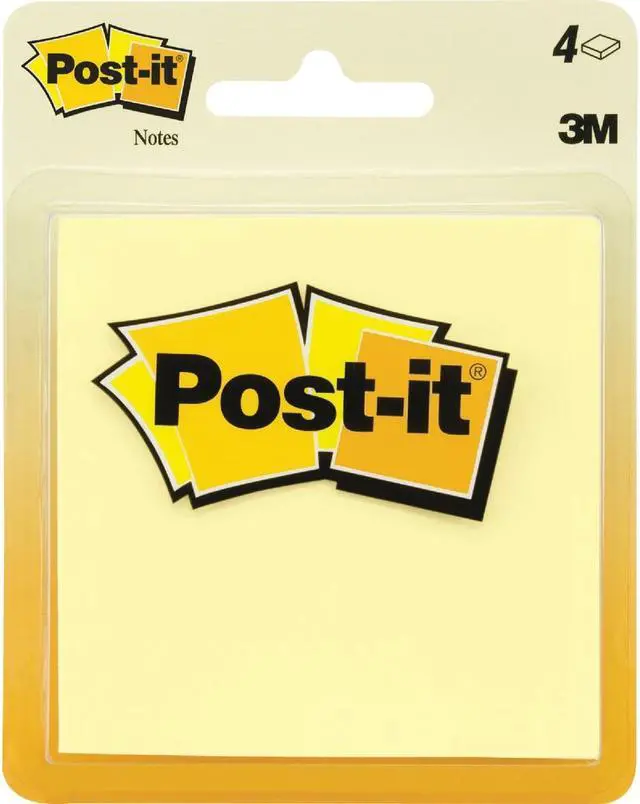 Alt view image 2 of 5 - 3m 5400 4 Pack 3 in. x 3 in. 50 Sheet Post-It Note Pads