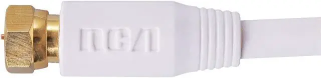 Alt view image 7 of 9 - RCA 6 Ft. White Digital RG6 Coaxial Cable VH606WHR