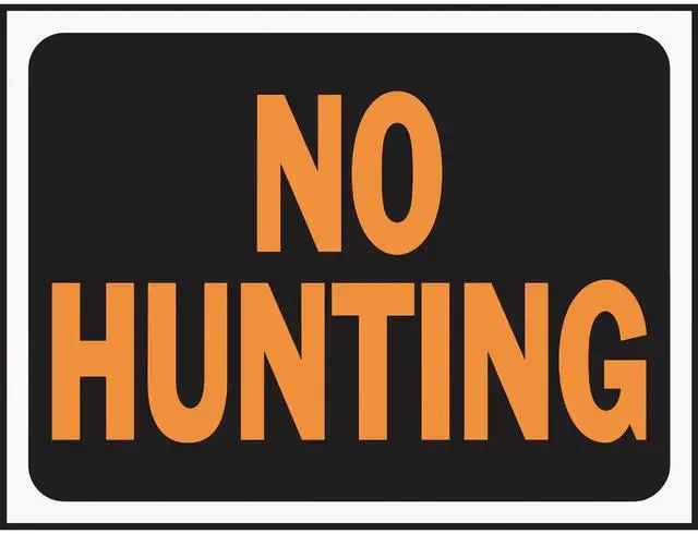 Main image of Hy-Ko Plastic Sign, No Hunting 3021 Pack of 10