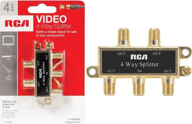 Alt view image 3 of 6 - RCA VH49R Splitter (4 way)
