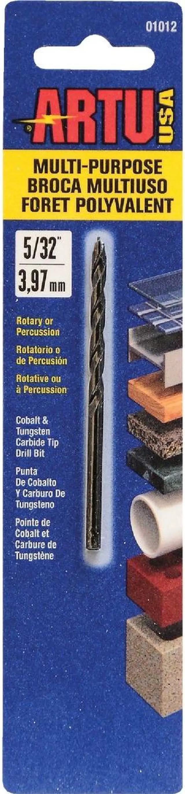 Alt view image 2 of 2 - ARTU 5/32 In. Cobalt General Purpose Drill Bit 01012