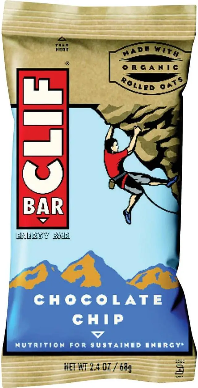 Alt view image 10 of 19 - CLIF Bar Energy Bar Chocolate Chip 2.4oz 12/Box 160004