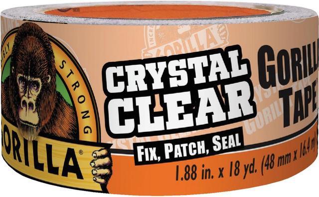 Gorilla Crystal Clear Duct Tape, 1.88 in. x 9 yd.