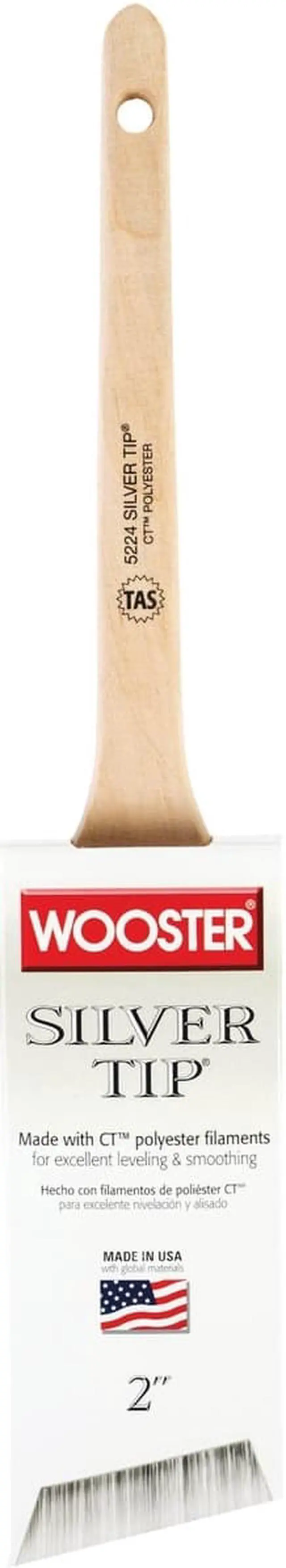 Alt view image 2 of 4 - WOOSTER 5224-2 1/2 2-1/2" Polyester Angle Sash Paint Brush, Length: 2-11/16"