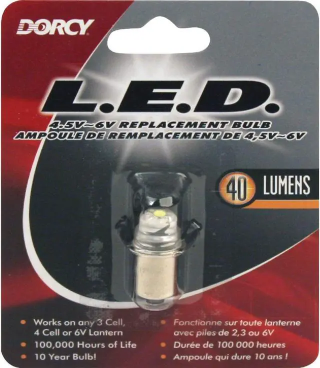 Alt view image 2 of 4 - Dorcy 4.5V to 6V LED Replacement Flashlight Bulb 41-1644