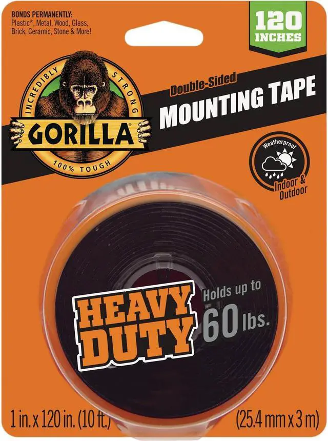 Main image of Gorilla 60lb Blk Mounting Tape 102441
