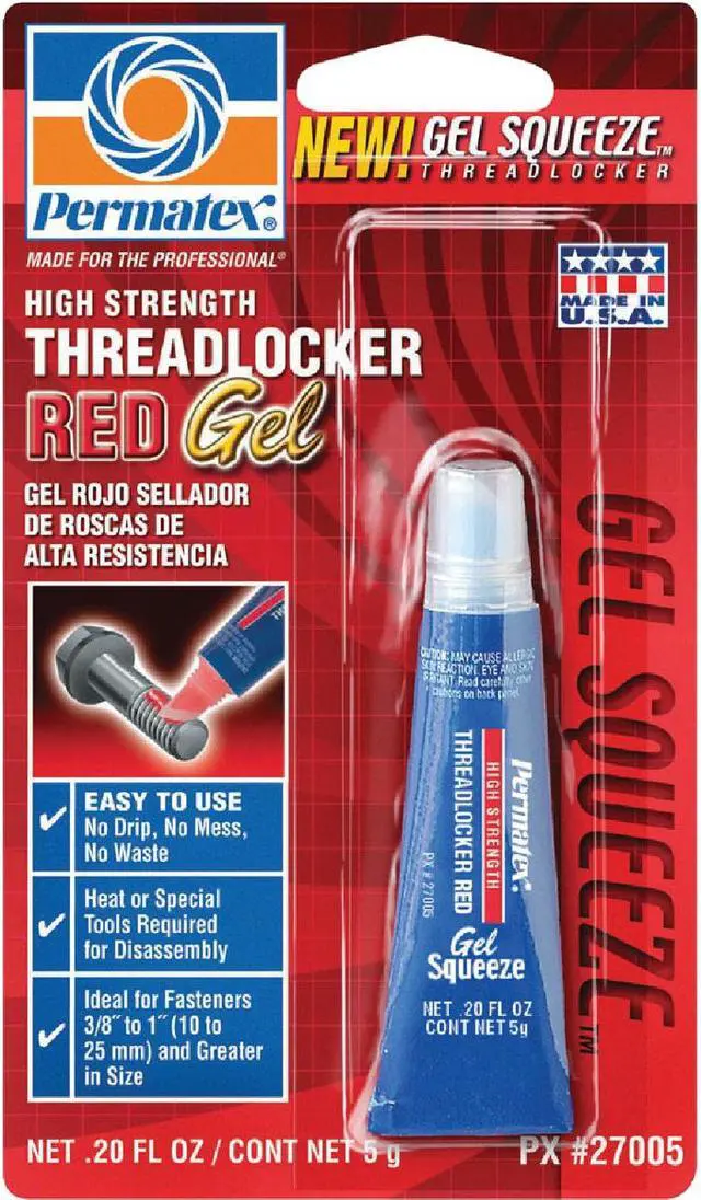 Main image of ITW Global Brands Gel Red Hi Threadlocker 27005