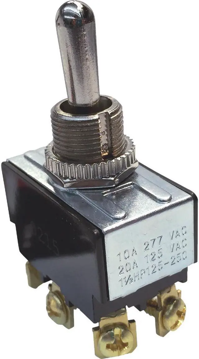 Alt view image 5 of 7 - Gardner Bender Heavy-Duty DPDT 6-Screw Toggle Switch GSW-16