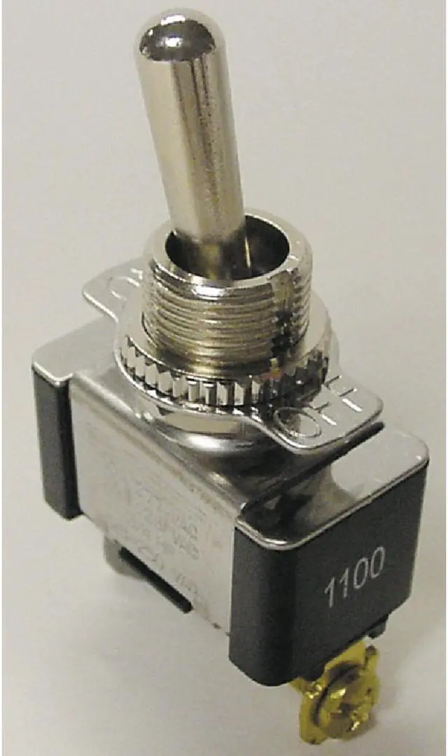 Main image of Gardner Bender Heavy-Duty SPST Screw Moisture Resistant Toggle Switch GSW-110