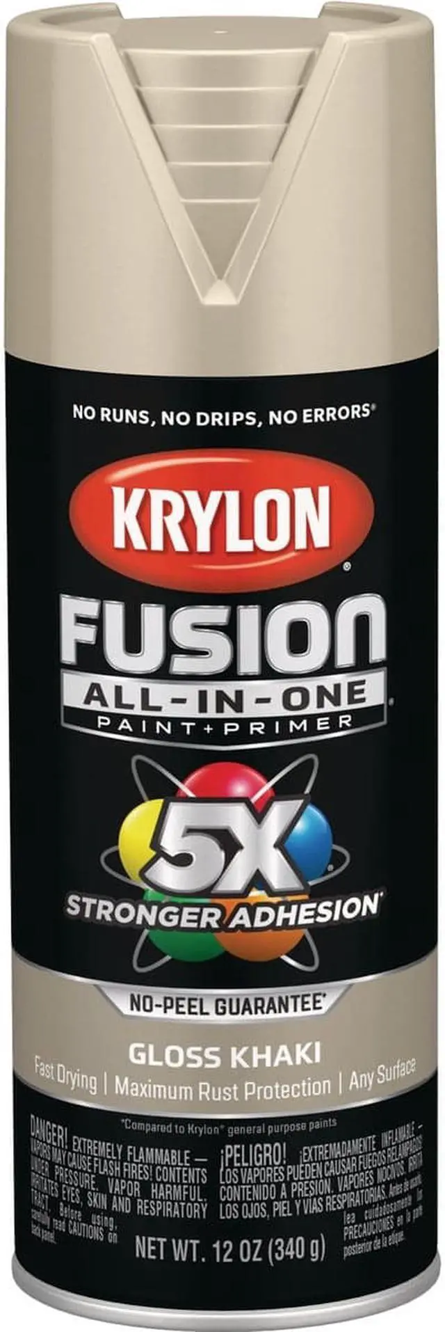 Alt view image 2 of 3 - Krylon Fusion All-In-One Gloss Spray Paint & Primer, Khaki K02713007