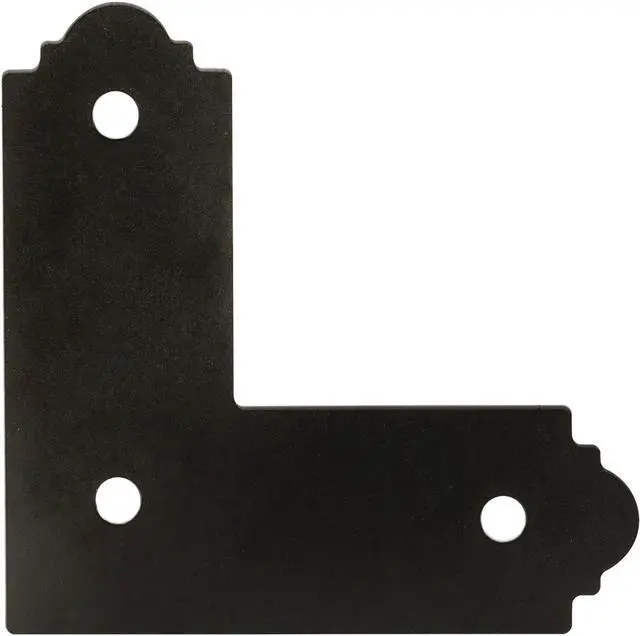 Alt view image 2 of 4 - Simpson Strong-Tie Outdoor Accents 4x4 Steel Black L Strap Tie APL4 Pack of 8