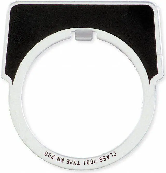 Main image of SCHNEIDER ELECTRIC 9001KN244 Legend Plate,Off/On,Silver/Black