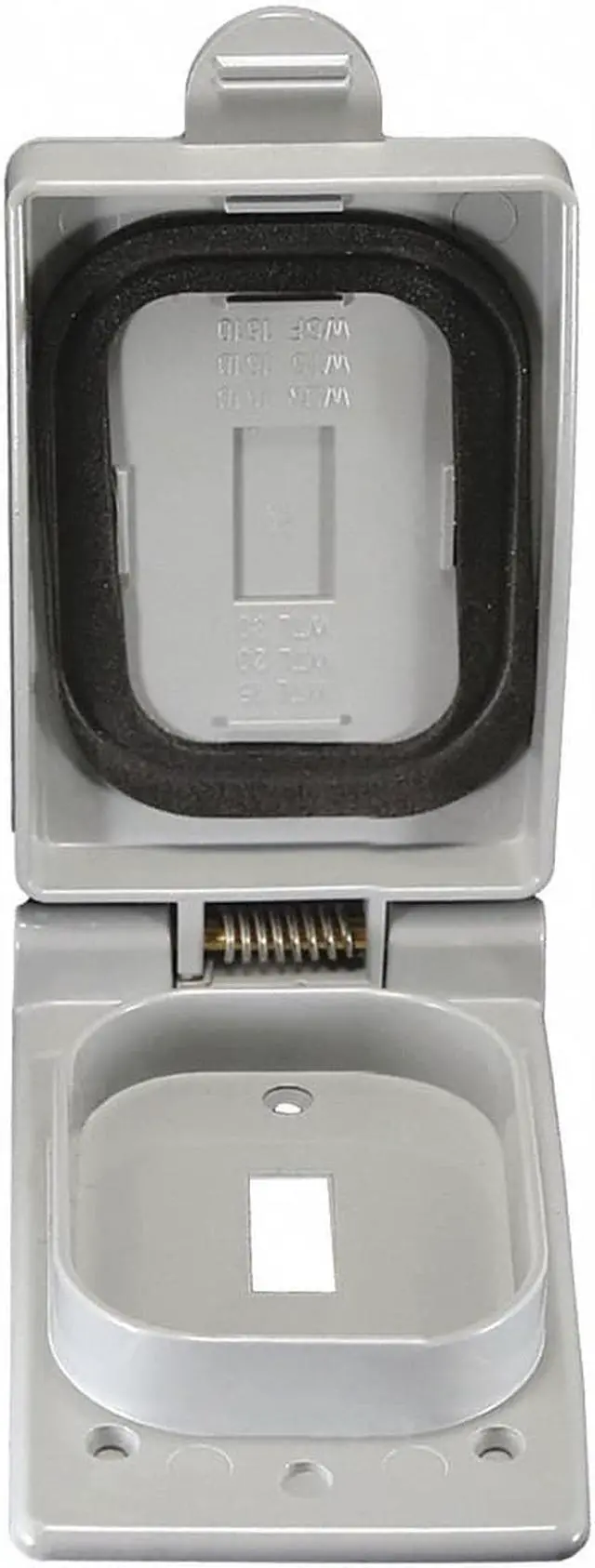 Alt view image 5 of 7 - CANTEX 5133361 1 -Gang Vertical Weatherproof Cover, 3" W, 1" H