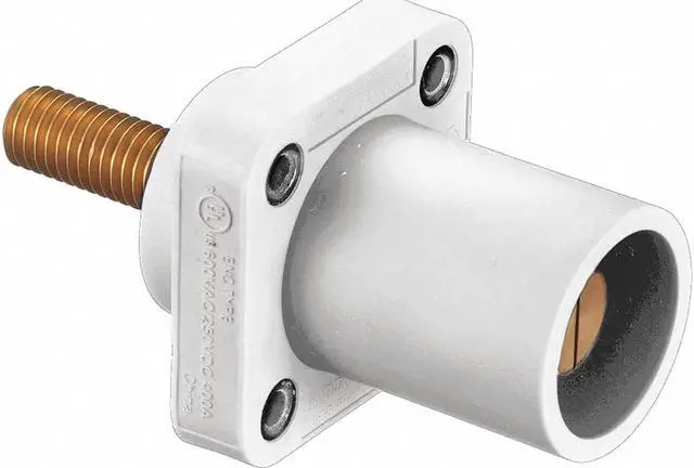 Alt view image 2 of 2 - HUBBELL WIRING DEVICE-KELLEMS HBLMRSCW Connector,Male,White,4 to 4/0,Stud