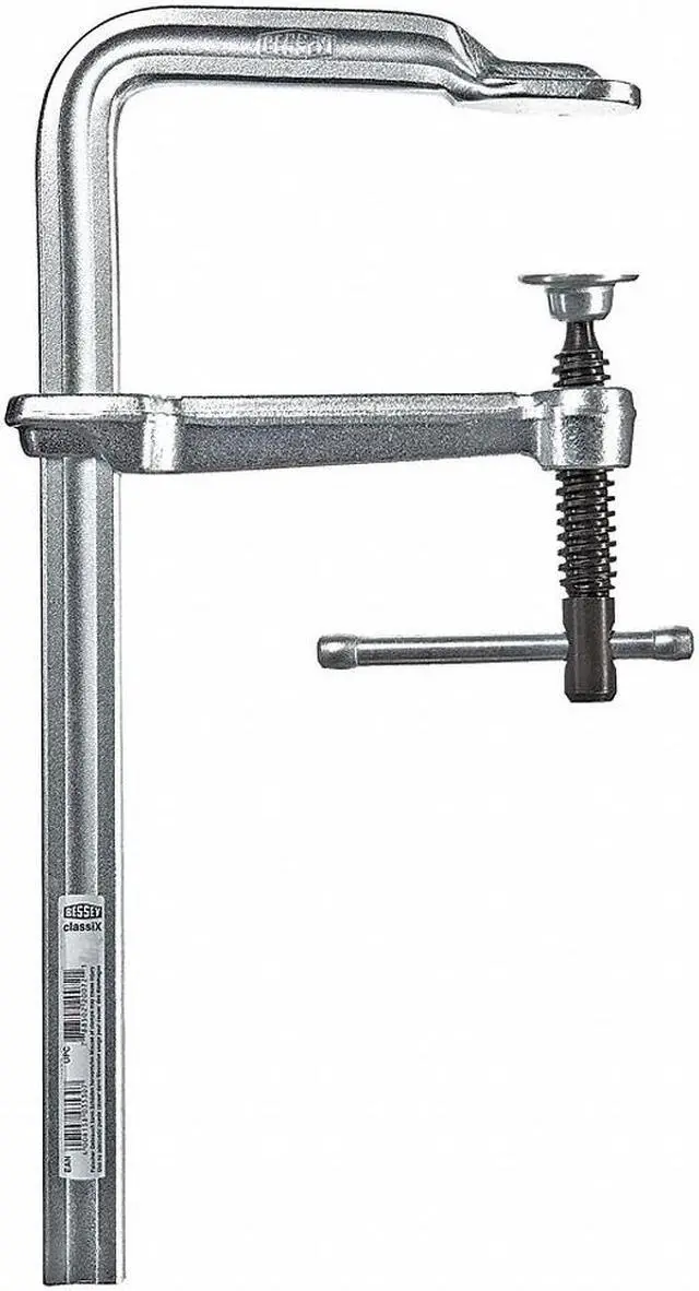 Alt view image 5 of 7 - BESSEY GS25K 10 in Bar Clamp, Tempered Drop-Forged Steel Handle and 4 3/4 in