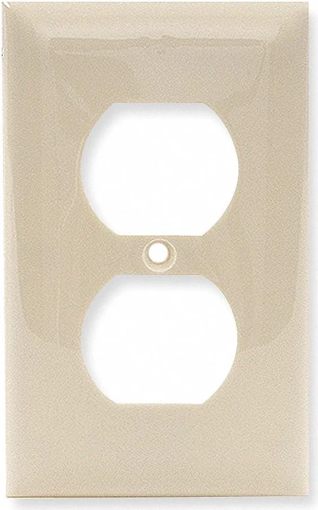 Main image of HUBBELL WIRING DEVICE-KELLEMS NP8I Wallplate, 1-Gang, for 15 Amp 2 and 3 Wire
