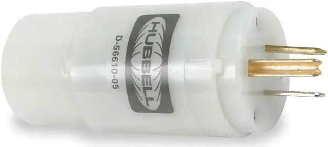 Main image of HUBBELL WIRING DEVICE-KELLEMS HBL2271 Power Strip, Surge, L5-15R, 5-15P, White