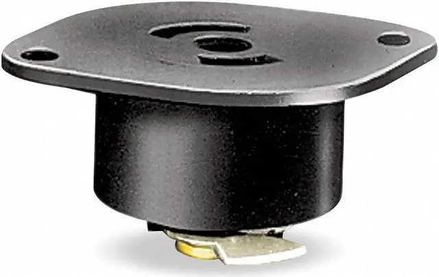 Alt view image 5 of 6 - HUBBELL WIRING DEVICE-KELLEMS HBL7596 Midget Flanged Locking Receptacle, ML-2R,