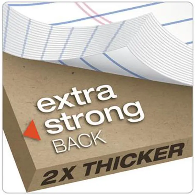 Alt view image 9 of 20 - TOPS Docket Ruled Perforated Pads 8 1/2 x 11 3/4 White 50 Sheets 6/Pack 63416