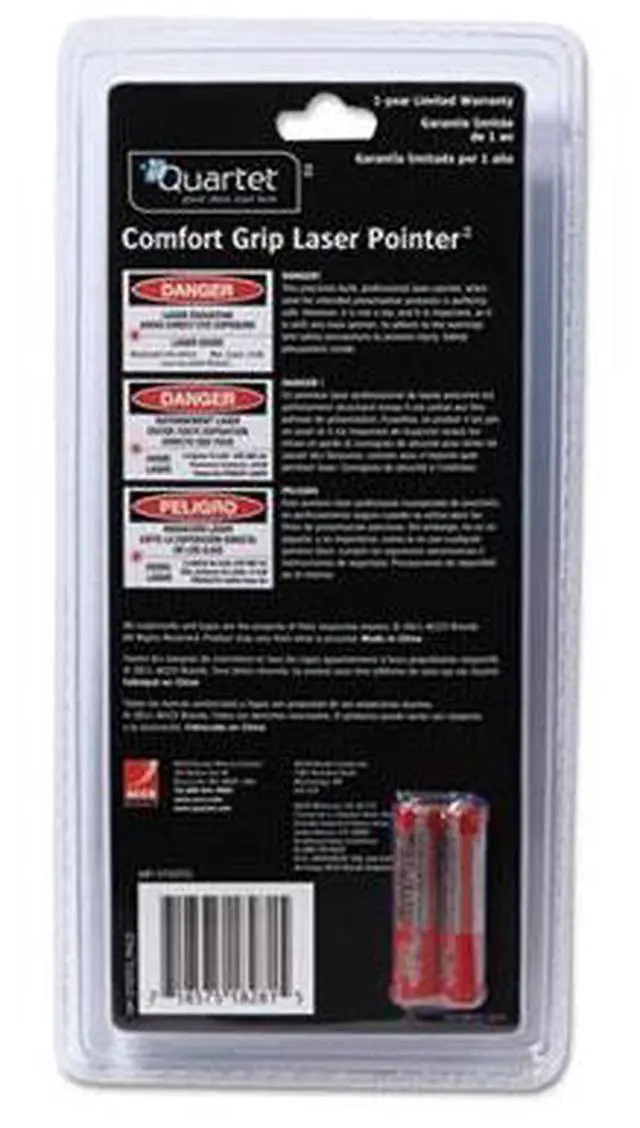 Alt view image 9 of 16 - Quartet Quartet Classic Comfort Laser Pointer, Class 3a, Large Venue, Green -