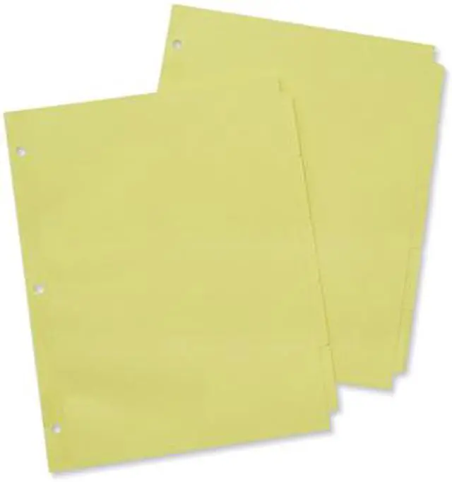 Alt view image 4 of 16 - Universal Self-Tab Index Dividers, 5-Tab, 11 X 8.5, Buff, 36 Sets 20836