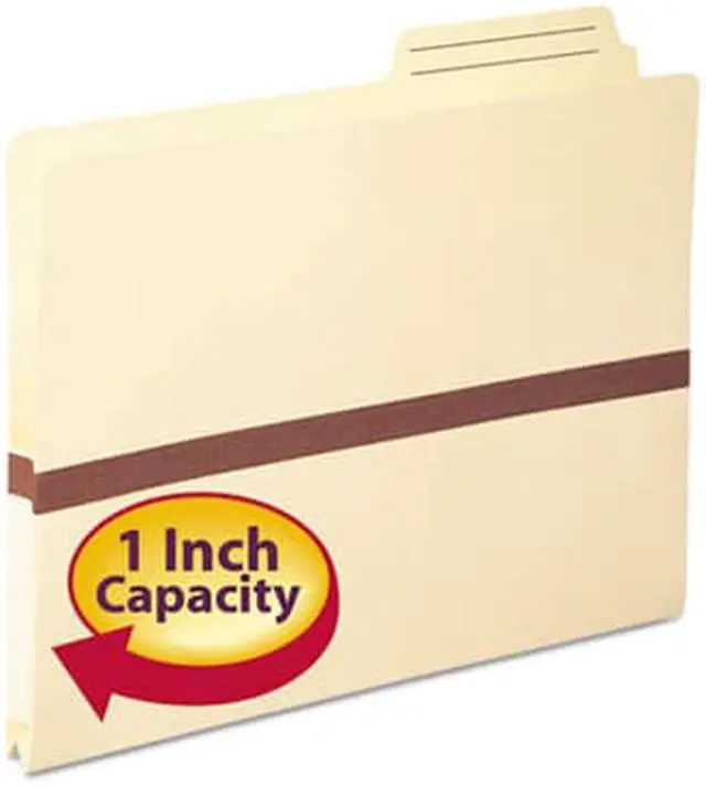 Alt view image 5 of 12 - Smead 1" Exp File Pocket 2/5 Tab Letter Manila 75487