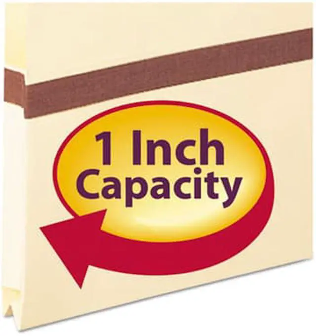 Alt view image 7 of 12 - Smead 1" Exp File Pocket 2/5 Tab Letter Manila 75487