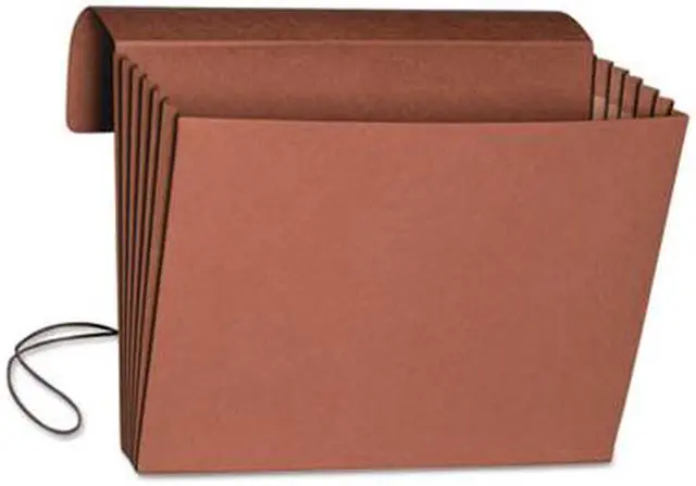 Alt view image 12 of 14 - Smead Extra-Wide 5 1/4" Exp Wallets w/Elastic Cord Redrope Legal Red 71189