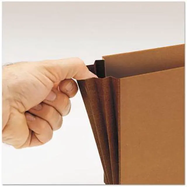 Alt view image 13 of 14 - Smead Extra-Wide 5 1/4" Exp Wallets w/Elastic Cord Redrope Legal Red 71189