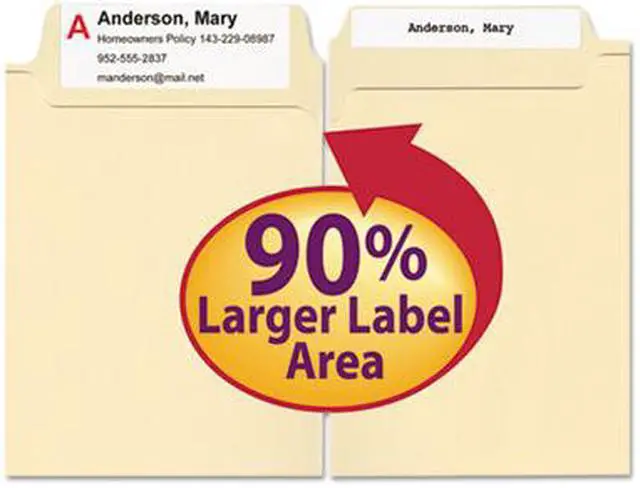 Alt view image 16 of 20 - Smead SuperTab Heavyweight Folder Manila 1/3 Cut Letter 50/BX 10401