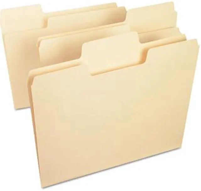 Alt view image 15 of 20 - Smead SuperTab Heavyweight Folder Manila 1/3 Cut Letter 50/BX 10401