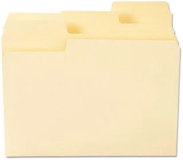 Alt view image 17 of 20 - Smead SuperTab Heavyweight Folder Manila 1/3 Cut Letter 50/BX 10401