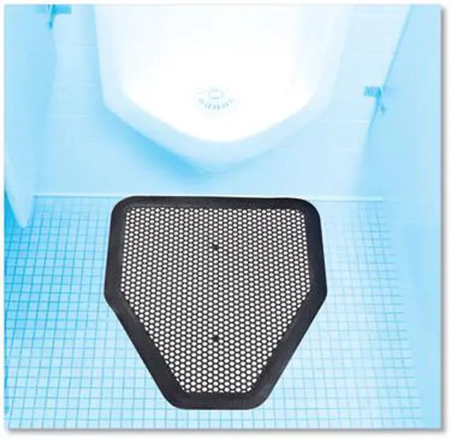 Alt view image 7 of 9 - Big D Deo-Gard Disposable Urinal Mat Charcoal Mountain Air 17 1/2x20 1/2 6