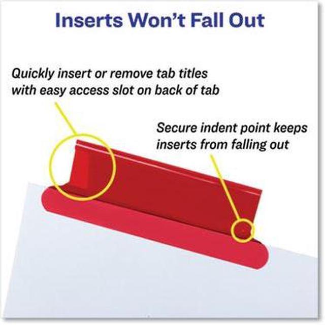 Alt view image 11 of 15 - Avery Insertable Big Tab Dividers 5-Tab Letter 11121
