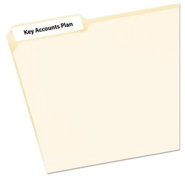 Alt view image 4 of 12 - Avery Removable 1/3-Cut File Folder Labels Inkjet/Laser .66 x 3.44 White 252/PK