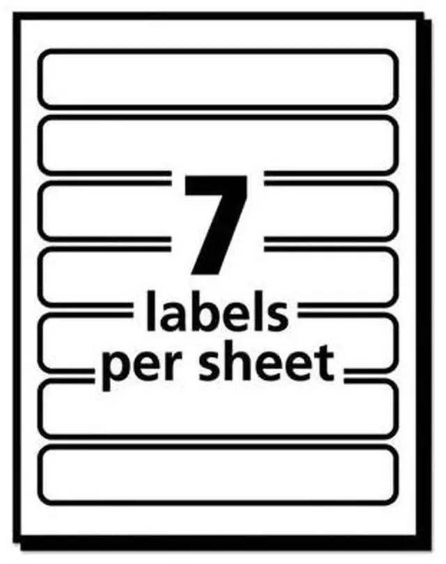 Alt view image 5 of 12 - Avery Removable 1/3-Cut File Folder Labels Inkjet/Laser .66 x 3.44 White 252/PK