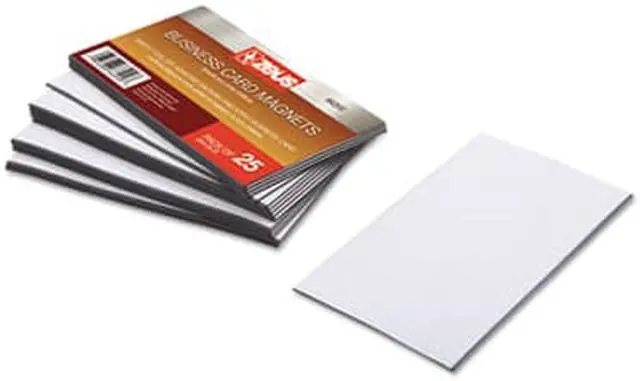 Alt view image 8 of 16 - Baumgartens Business Card Magnets 3 1/2 x 2 White Adhesive Coated 25/Pack 66200