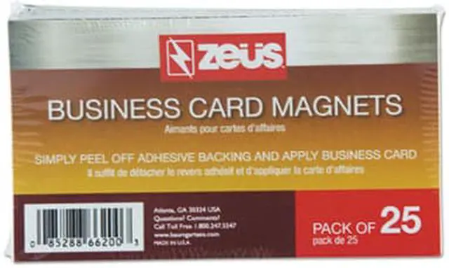 Alt view image 10 of 16 - Baumgartens Business Card Magnets 3 1/2 x 2 White Adhesive Coated 25/Pack 66200