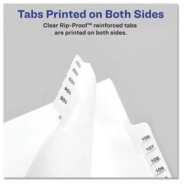 Alt view image 5 of 7 - Avery 82207 Allstate-Style Legal Side Tab Divider, Title: 9, Letter, White, 25/Pack