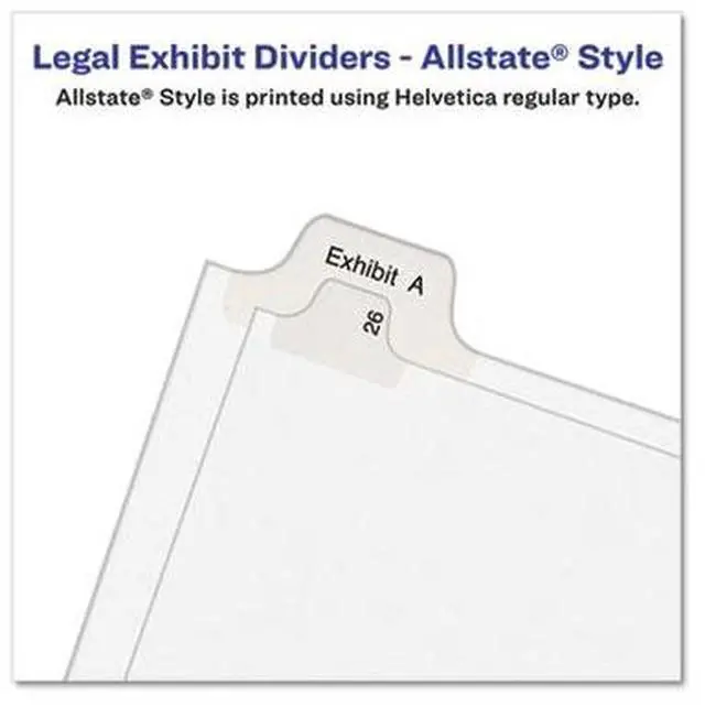 Alt view image 7 of 7 - Avery 82207 Allstate-Style Legal Side Tab Divider, Title: 9, Letter, White, 25/Pack