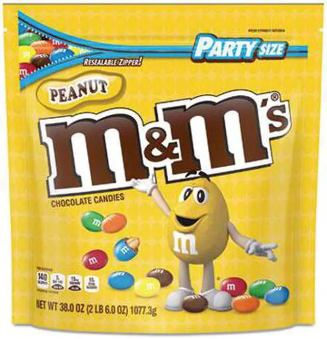 Alt view image 10 of 18 - Milk Chocolate Candies, Milk Chocolate and Peanuts, 38 oz Bag 55116