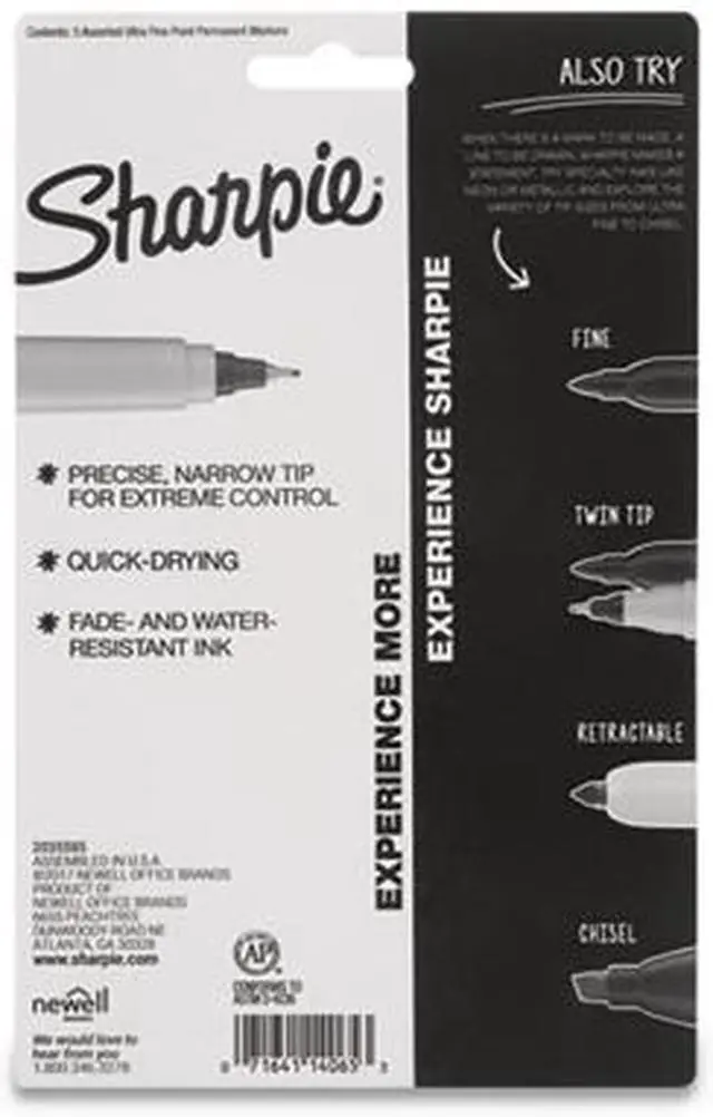 Alt view image 9 of 10 - Sharpie Cosmic Color Permanent Markers Extra-Fine Needle Tip Assorted Colors