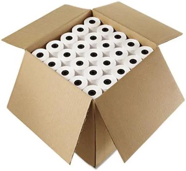 Alt view image 9 of 9 - Iconex Impact Bond Paper Rolls 3" x 85 ft White 50/Carton 90742203