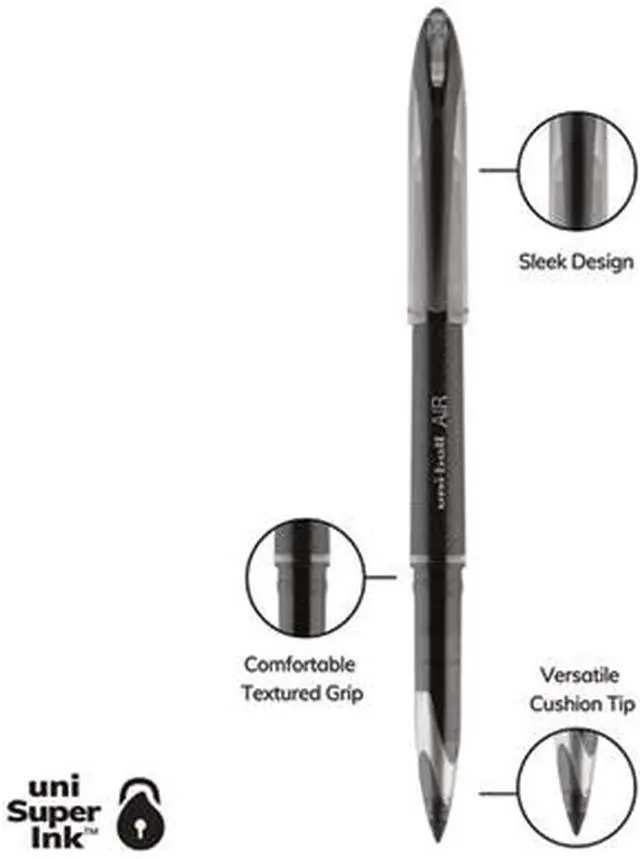 Alt view image 8 of 16 - Uni-Ball Pen,Ub Air,Bk 1927631