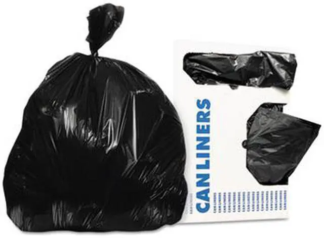 Alt view image 5 of 5 - Heritage Low-Density Can Liners 56 gal 0.9 mil 43 x 47 Black 100/Carton H8647TK