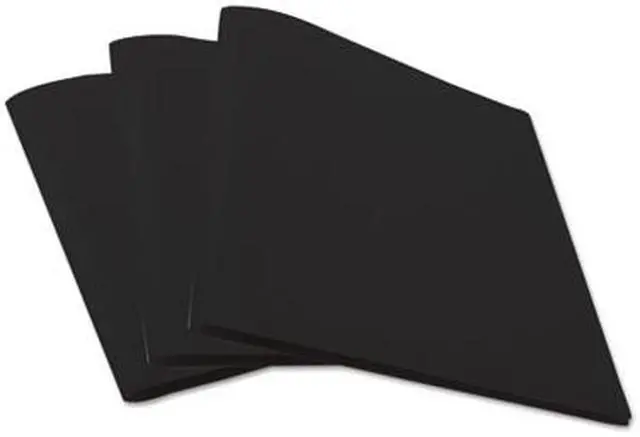 Alt view image 5 of 14 - Universal Two-Pocket Plastic Folders 11 x 8 1/2 Black 10/Pack 20540